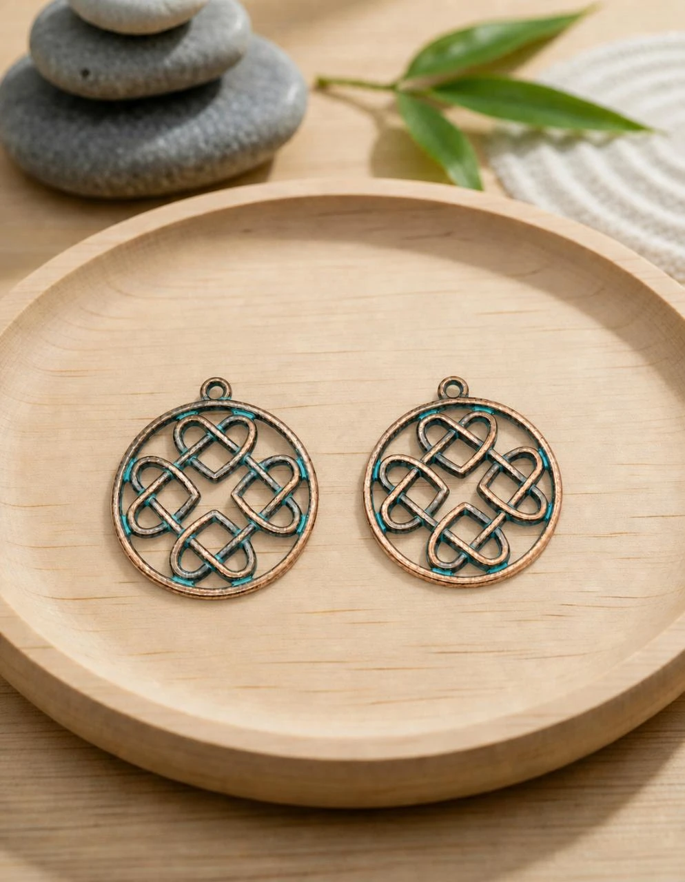 Lot de 2 pendentifs celtiques vintage (PEN-49)